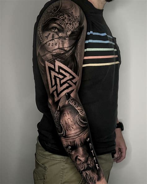 viking tattoo sleeve